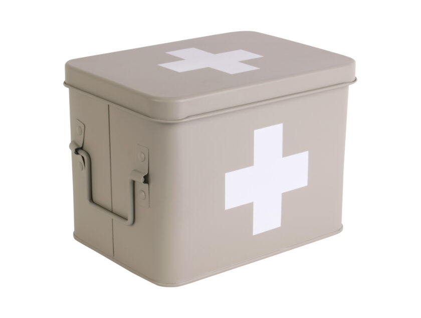 First Aid Box Small Warm Grey