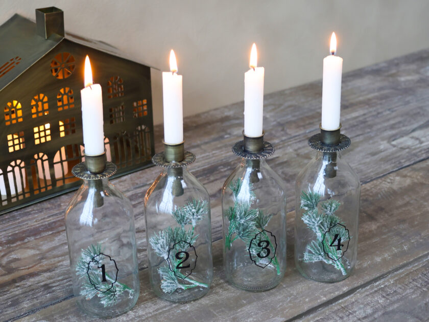 Advent Bottles - set of 4