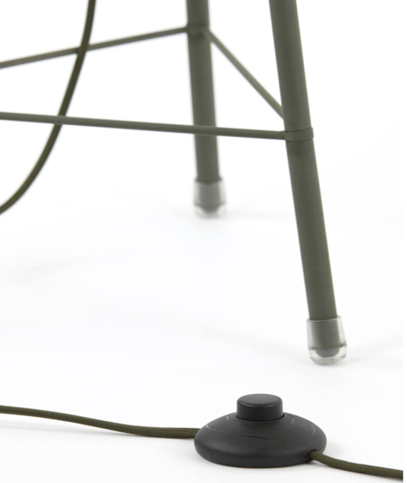 Plumeria Dark Green Floor Lamp - Image 3