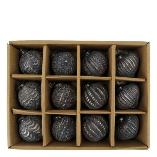 Christmas Baubles in box set of 12