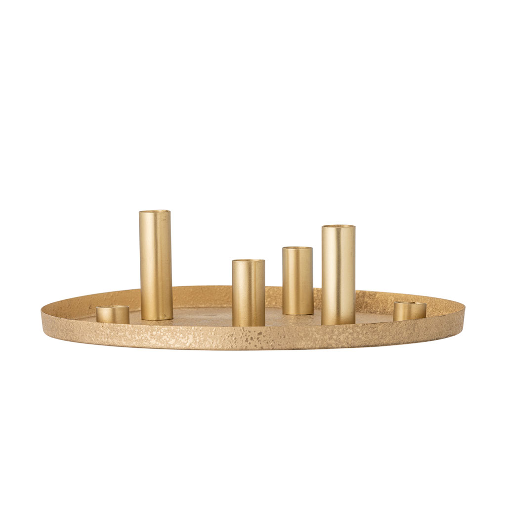 Maxime Candle Holder, Gold, Metal - Image 2