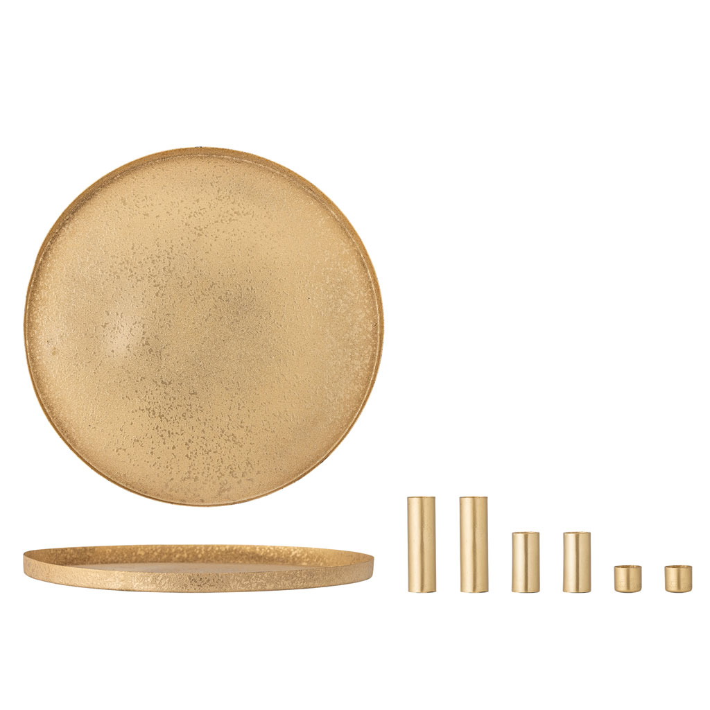 Maxime Candle Holder, Gold, Metal - Image 9
